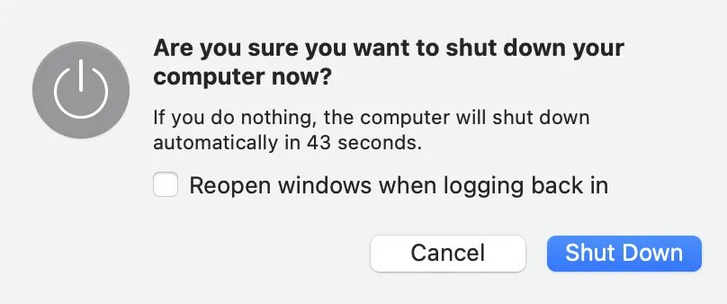 Tùy chọn cho phép mở lại các ứng dụng cũ khi người dùng đăng nhập lại. Ảnh: TIỂU MINH