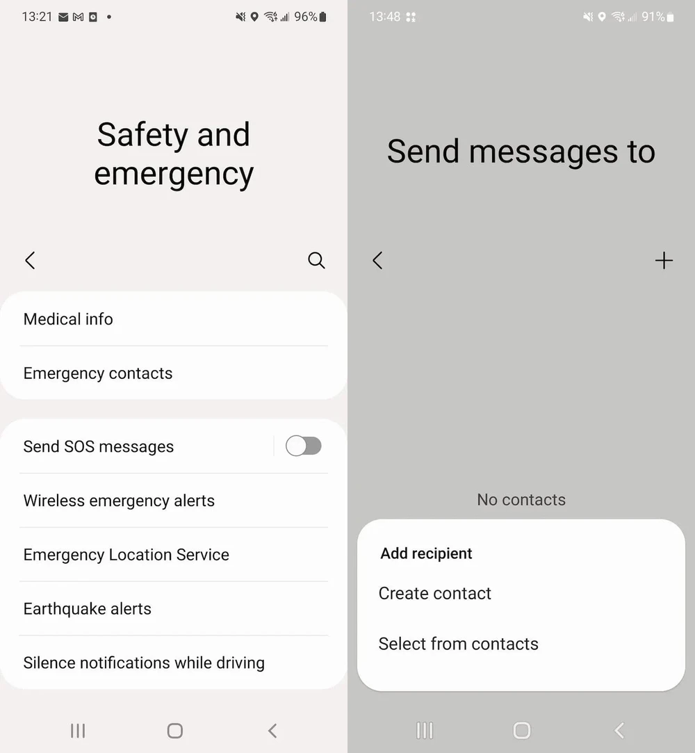 Kích hoạt tính năng gửi tin nhắn khẩn cấp trên điện thoại Samsung. Ảnh: The Verge