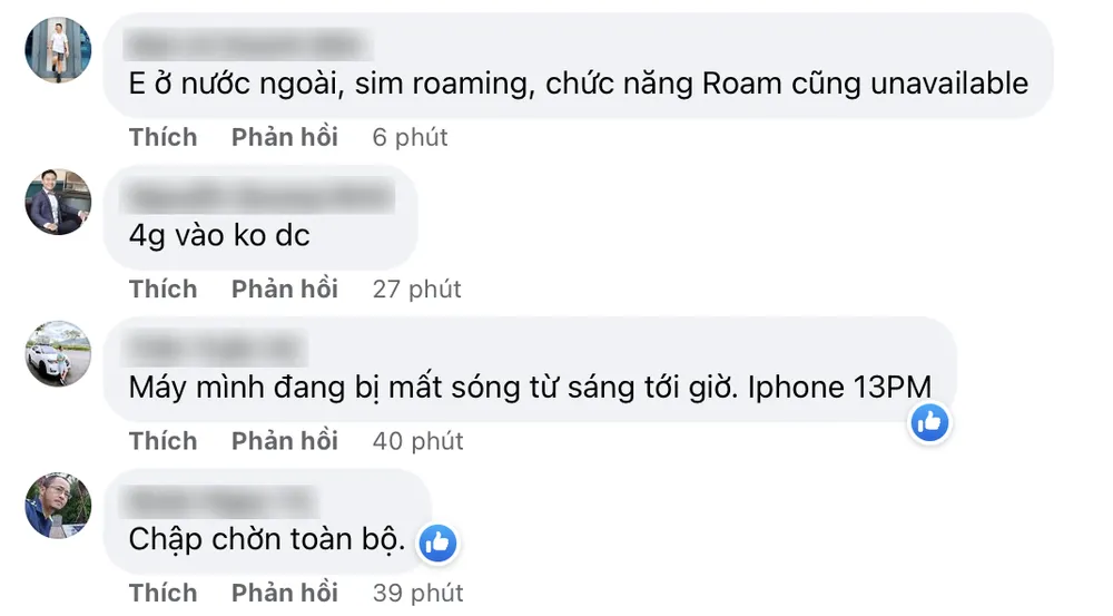 Người dùng than phiền về việc MobiFone bị mất sóng. Ảnh: TIỂU MINH