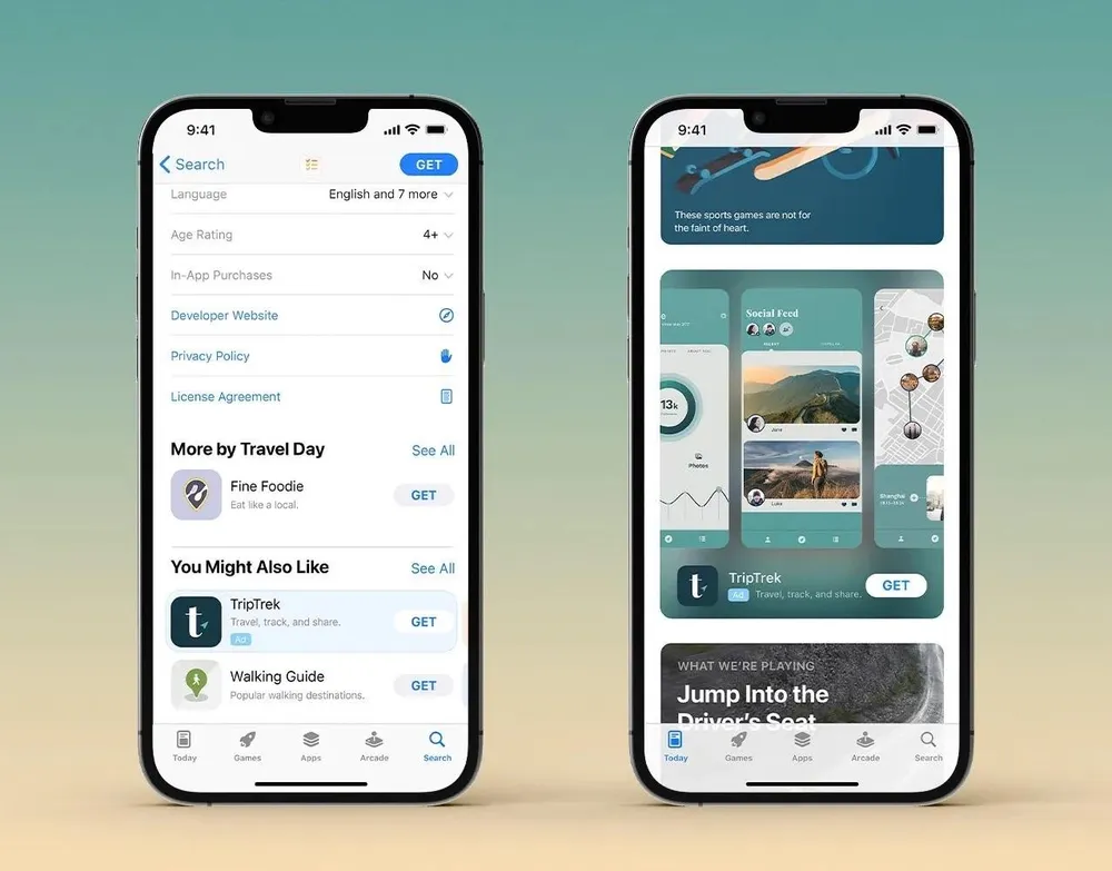quảng cáo trên app store