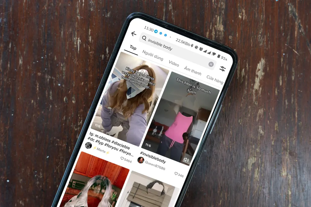 trao-luu-invisible-body-tiktok Trào lưu Invisible Body bị lợi dụng để phát tán phần mềm độc hại. Ảnh: TIỂU MINH