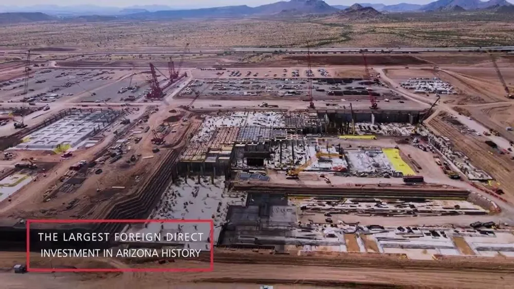 Nhà máy của TSMC ở Arizona sẽ bắt đầu hoạt động vào năm 2024. Ảnh: TSMC