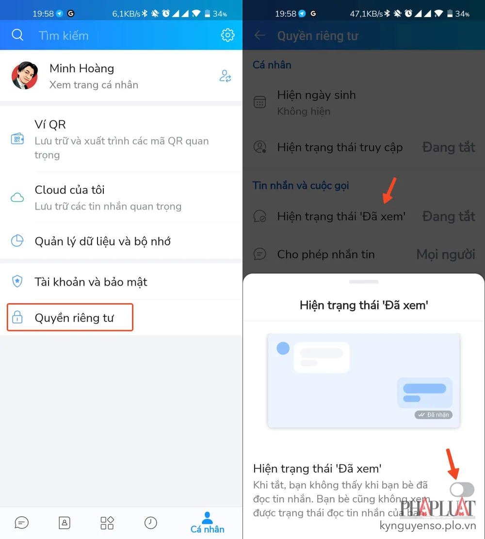 cach-xem-tin-nhan-zalo-ma-nguoi-khac-khong-biet Cách xem tin nhắn Zalo mà người khác không biết. Ảnh: MINH HOÀNG