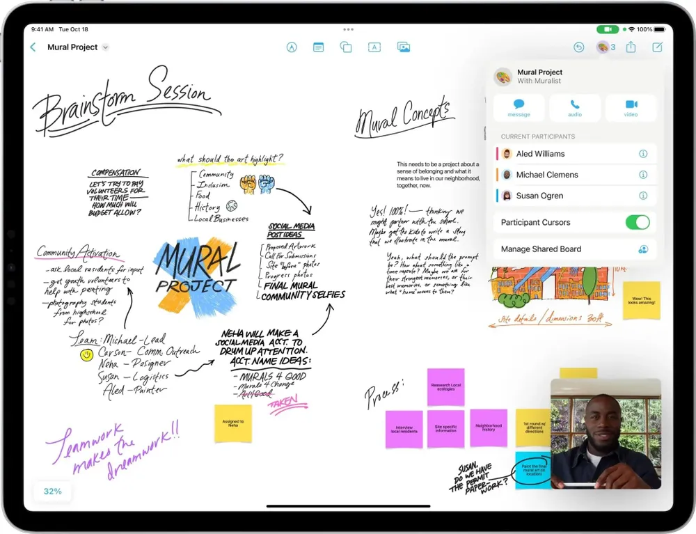ung-dung-freedom-tren-ipad Ứng dụng Freedom cho phép bạn thoải mái sáng tạo, ghi chú. Ảnh: Apple