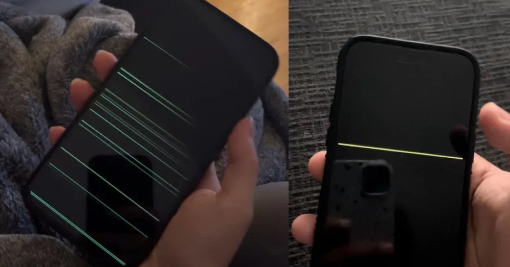 iphone 14 pro max sọc màn hình