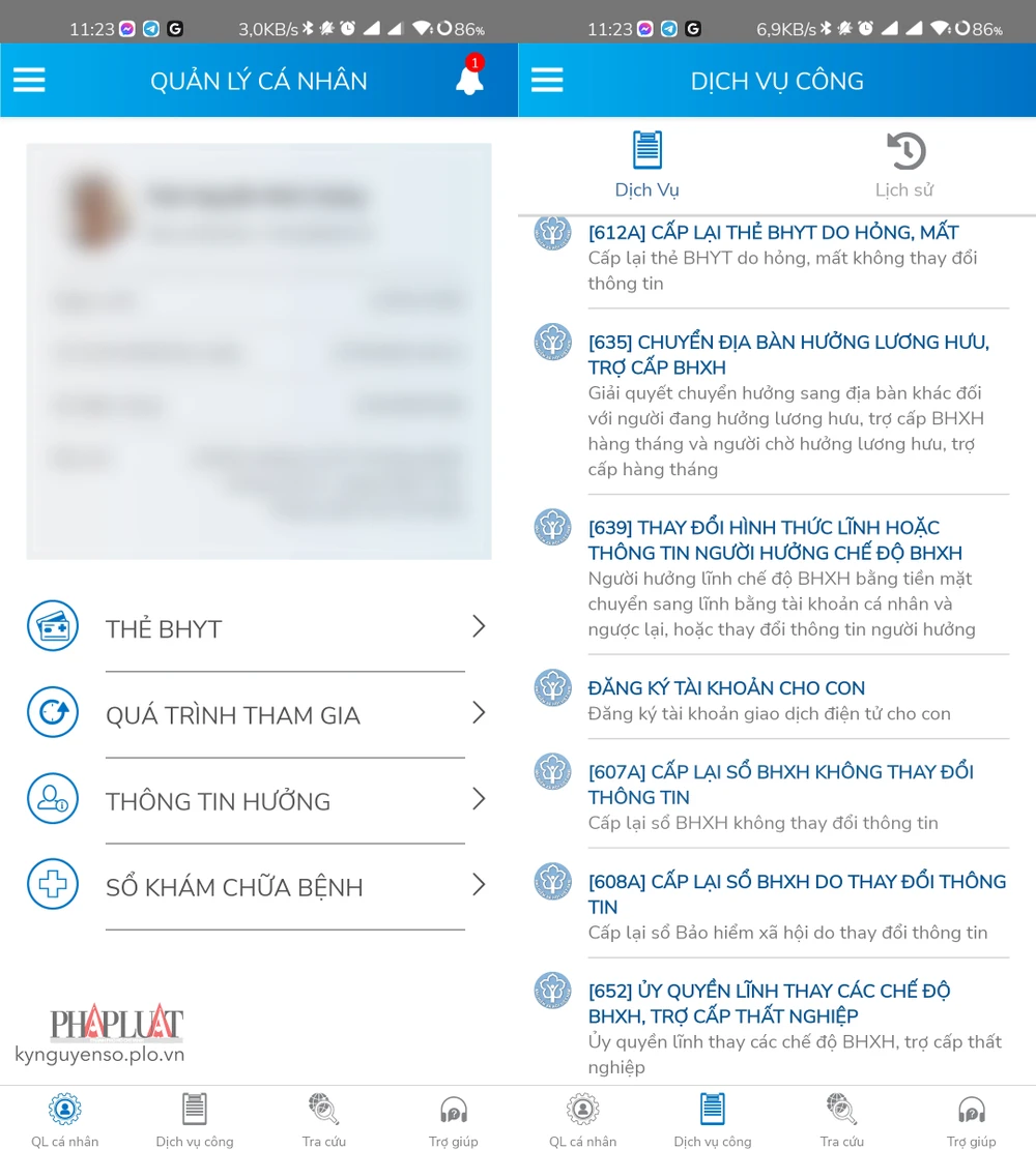 Cách đăng ký nhận lương hưu qua thẻ ATM. Ảnh: MINH HOÀNG