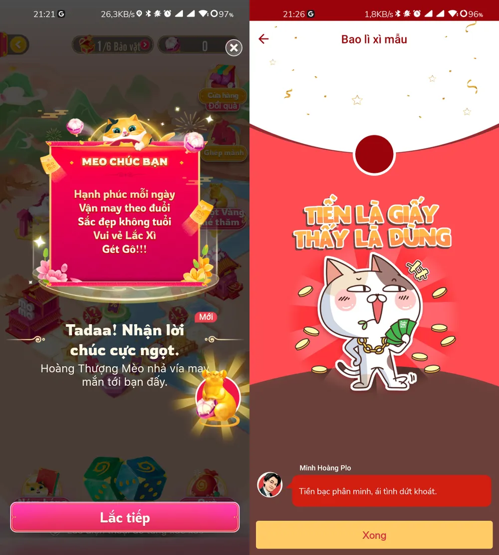 Lì xì online đang dần trở thành xu hướng. Ảnh: TIỂU MINH