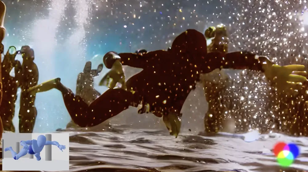 Video ví dụ được tạo từ đầu vào mô hình 3D (phía dưới bên trái.)