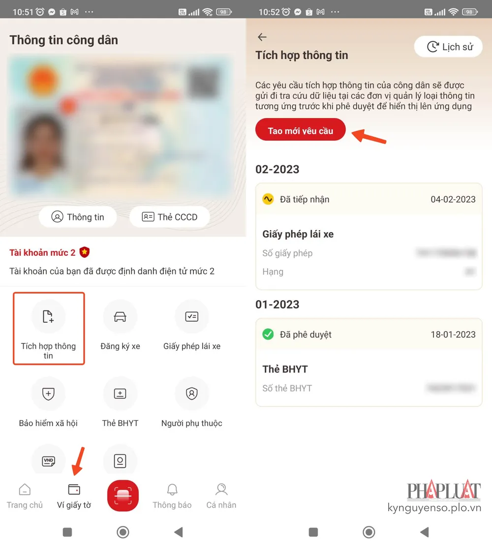 Thêm giấy phép lái xe vào VNeID ngay tại nhà. Ảnh: MINH HOÀNG