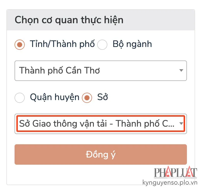 Chọn cơ quan cấp lại giấy phép lái xe tại địa phương. Ảnh: MINH HOÀNG
