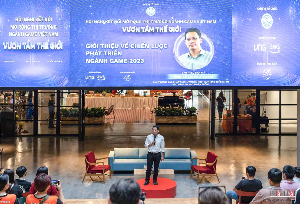 Ông Lê Quang Tự Do - Cục Trưởng Cục Phát thanh Truyền hình và Thông tin Điện tử chia sẻ tại sự kiện. Ảnh: TIỂU MINH