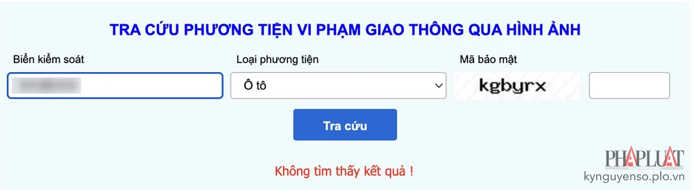 tra-cuu-phat-nguoi-o-to-ngay-tai-nha Tra cứu phạt nguội ô tô ngay tại nhà. Ảnh: MINH HOÀNG