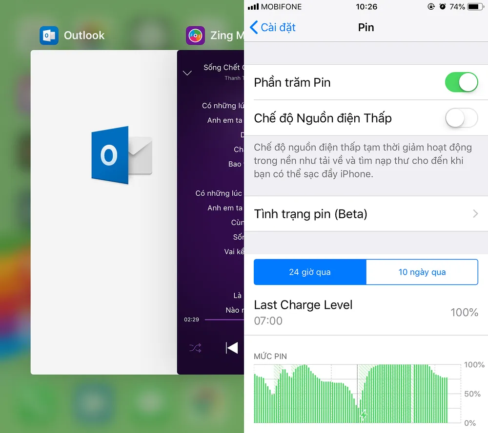 khong-nen-tat-ung-dung-chay-nen-tren-iphone Không nên tắt ứng dụng chạy nền trên iPhone. Ảnh: TIỂU MINH
