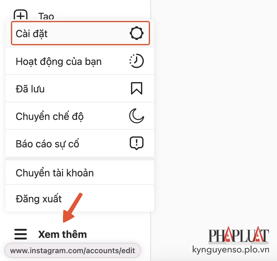 cai-dat-tai-khoan-instagram Đăng nhập tài khoản Instagram thông qua trình duyệt. Ảnh: MINH HOÀNG