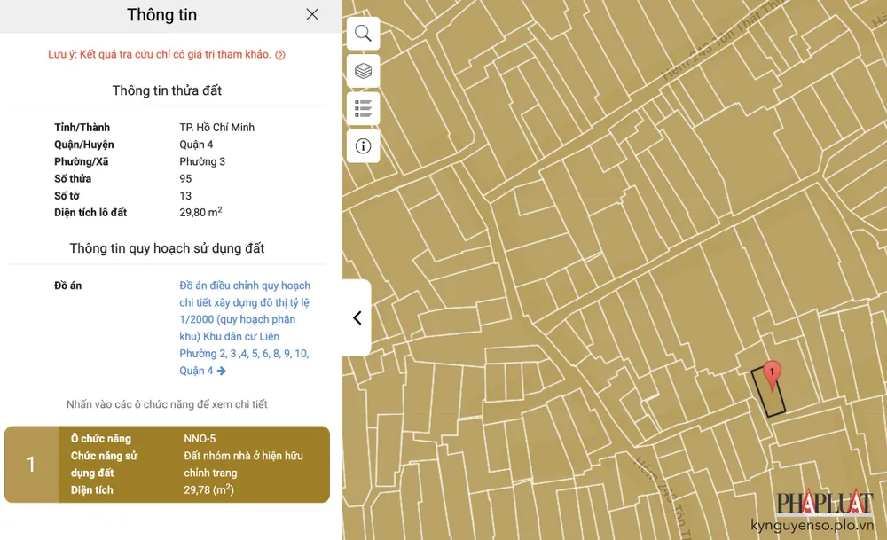 Cách tra cứu thông tin sổ đỏ online tại TP.HCM. Ảnh: MINH HOÀNG