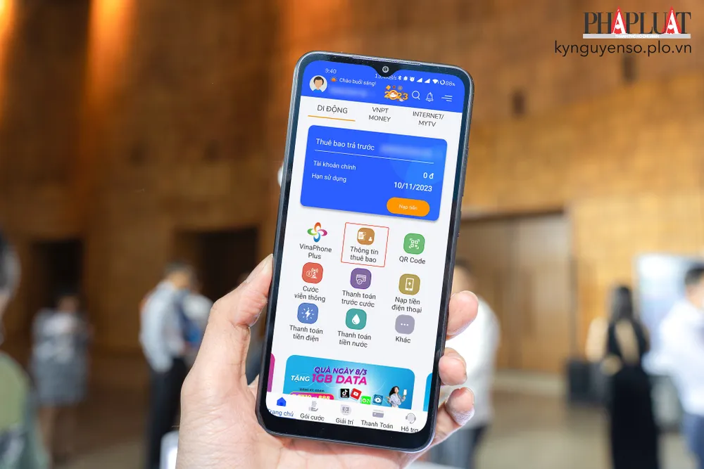 Cách đồng bộ thông tin thuê bao với CSDL quốc gia về dân cư. Ảnh: TIỂU MINH