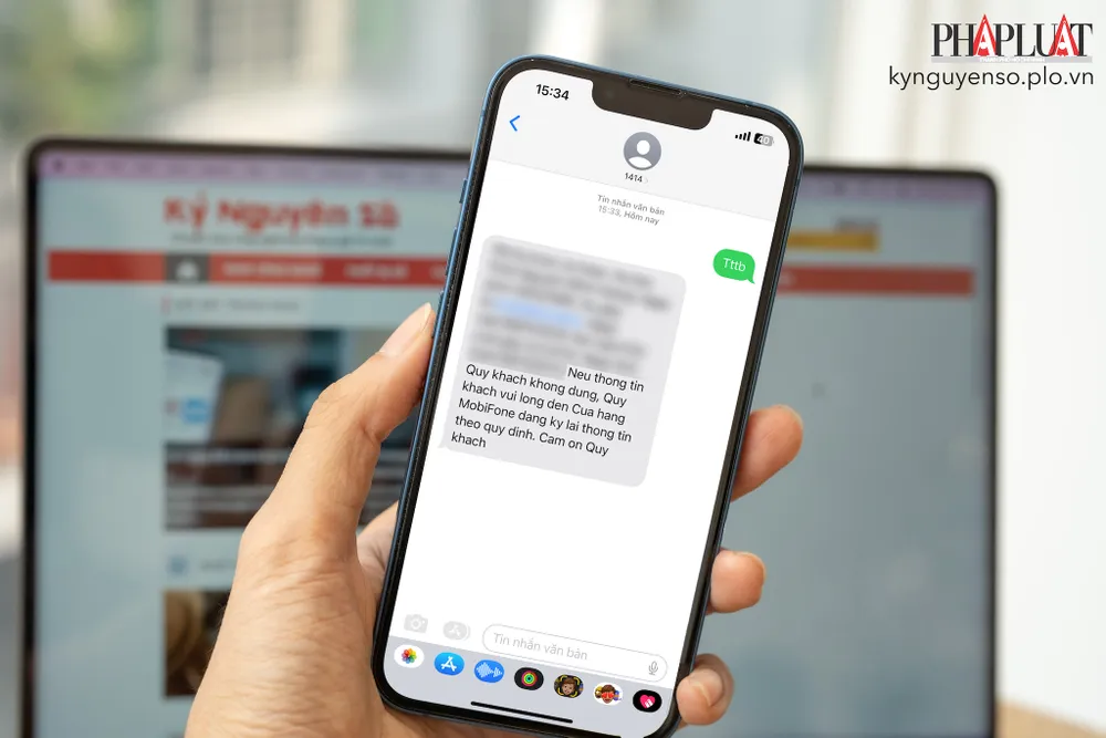Cách kiểm tra thông tin thuê bao di động. Ảnh: TIỂU MINH