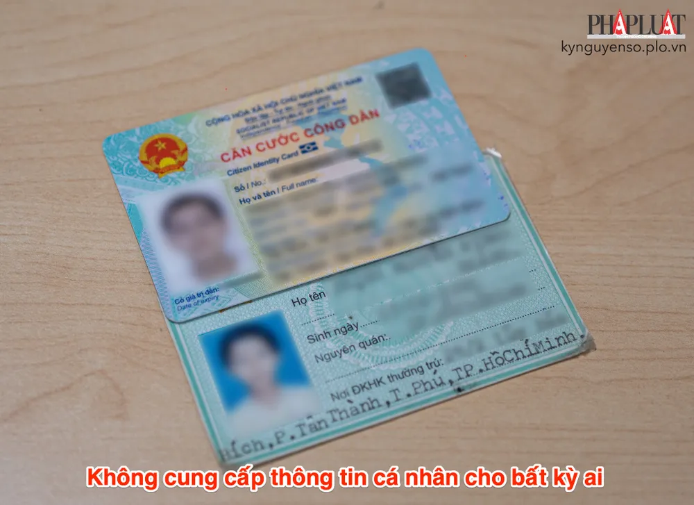 Không cung cấp thông tin cá nhân cho bất kỳ ai. Ảnh: MINH HOÀNG