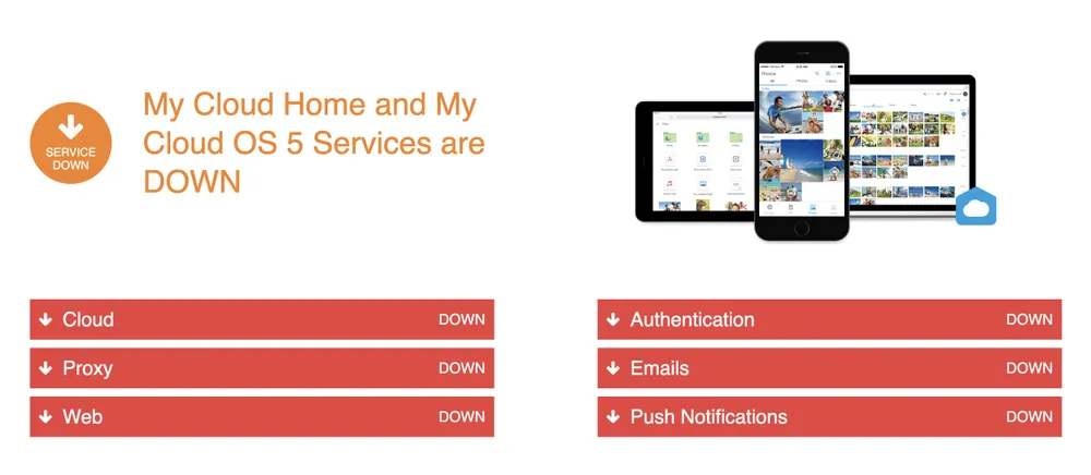 Nhiều dịch vụ quan trọng của Western Digital ngừng hoạt động. Ảnh: TIỂU MINH