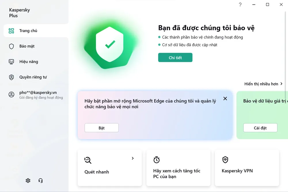 phần mềm bảo mật kaspersky plus