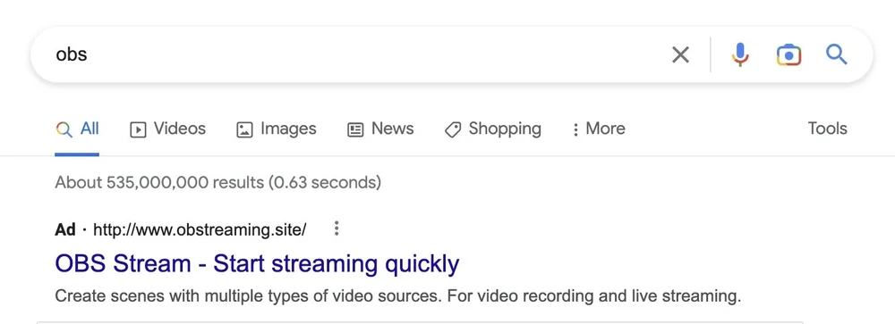 Cẩn trọng khi nhấp vào các quảng cáo trên đầu trang tìm kiếm. Ảnh: TIỂU MINH