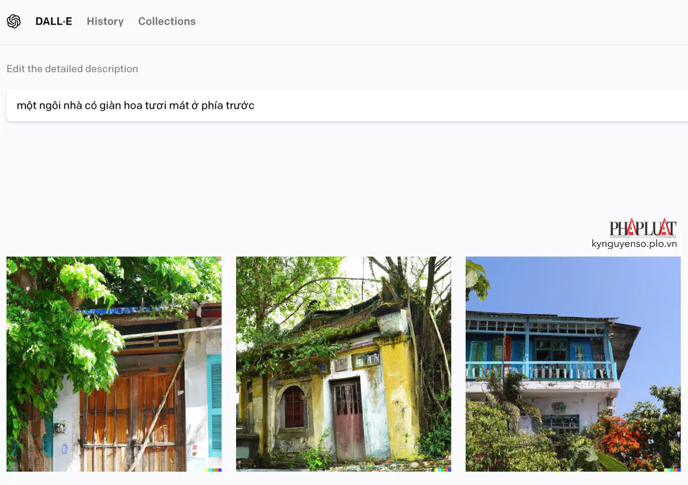 Công cụ tạo ảnh DALL-E. Ảnh: TIỂU MINH