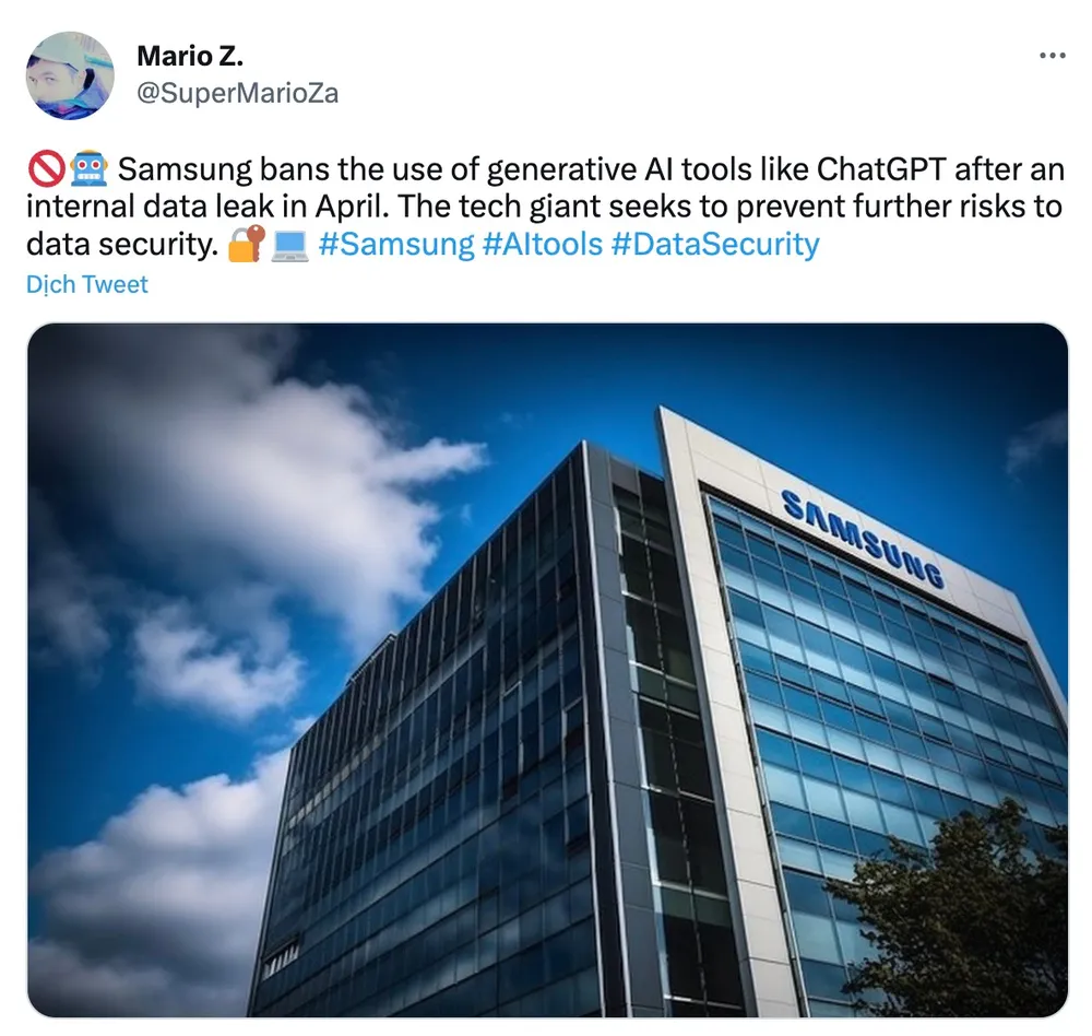 samsung cấm nhân viên sử dụng chatgpt