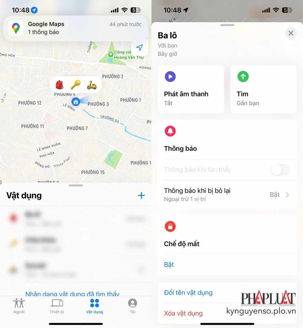 AirTags là một trong những thiết bị theo dõi vật dụng được sử dụng nhiều nhất hiện nay. Ảnh: TIỂU MINH