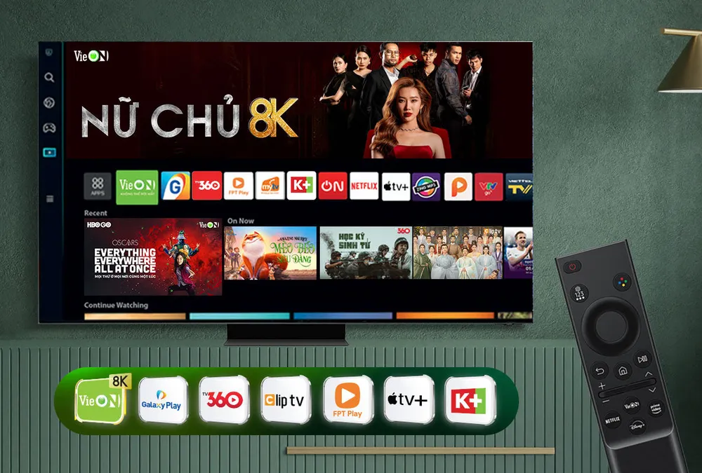 giải trí trên tv samsung