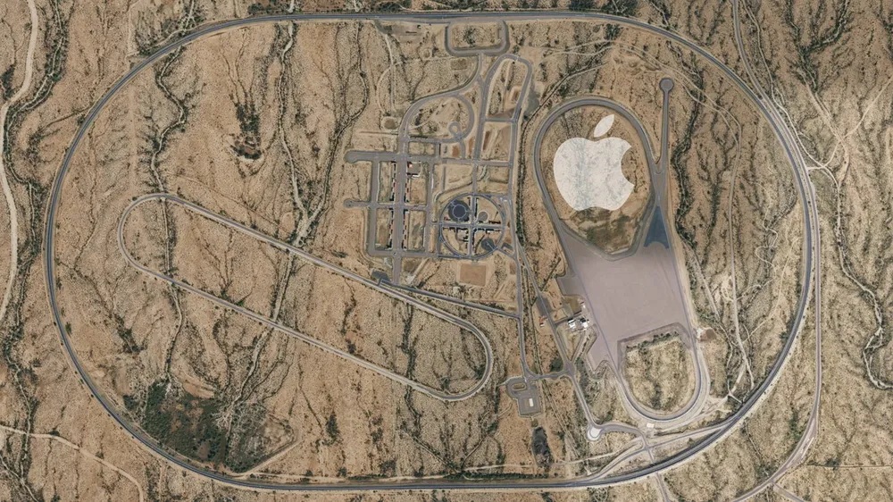 lộ cơ sở thử nghiệm ô tô tự lái của apple