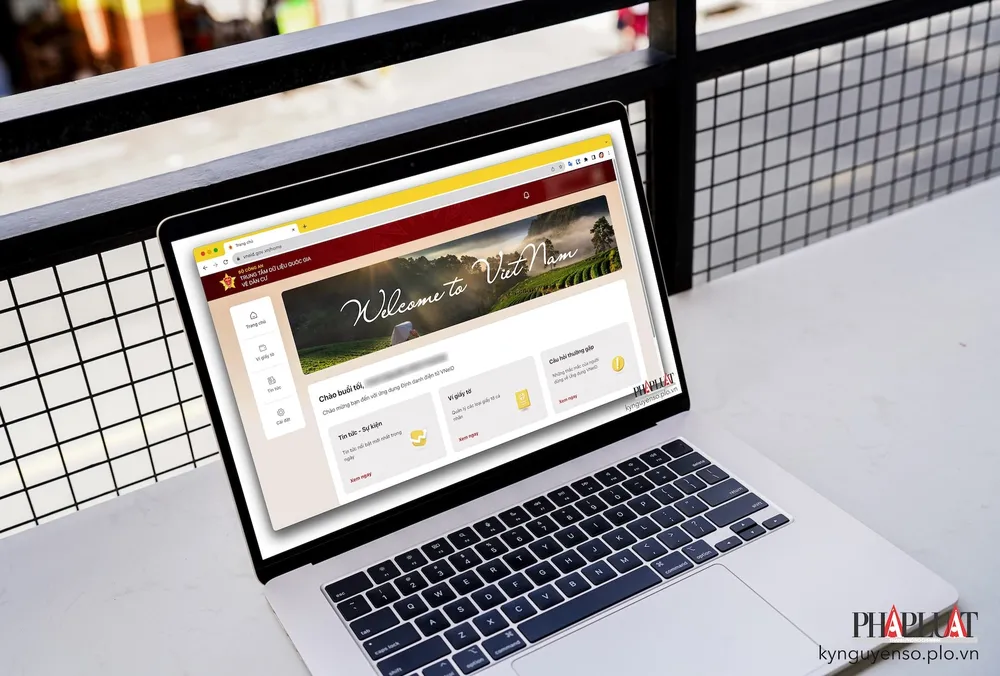 Đăng nhập VNeID trên website. Ảnh: MINH HOÀNG