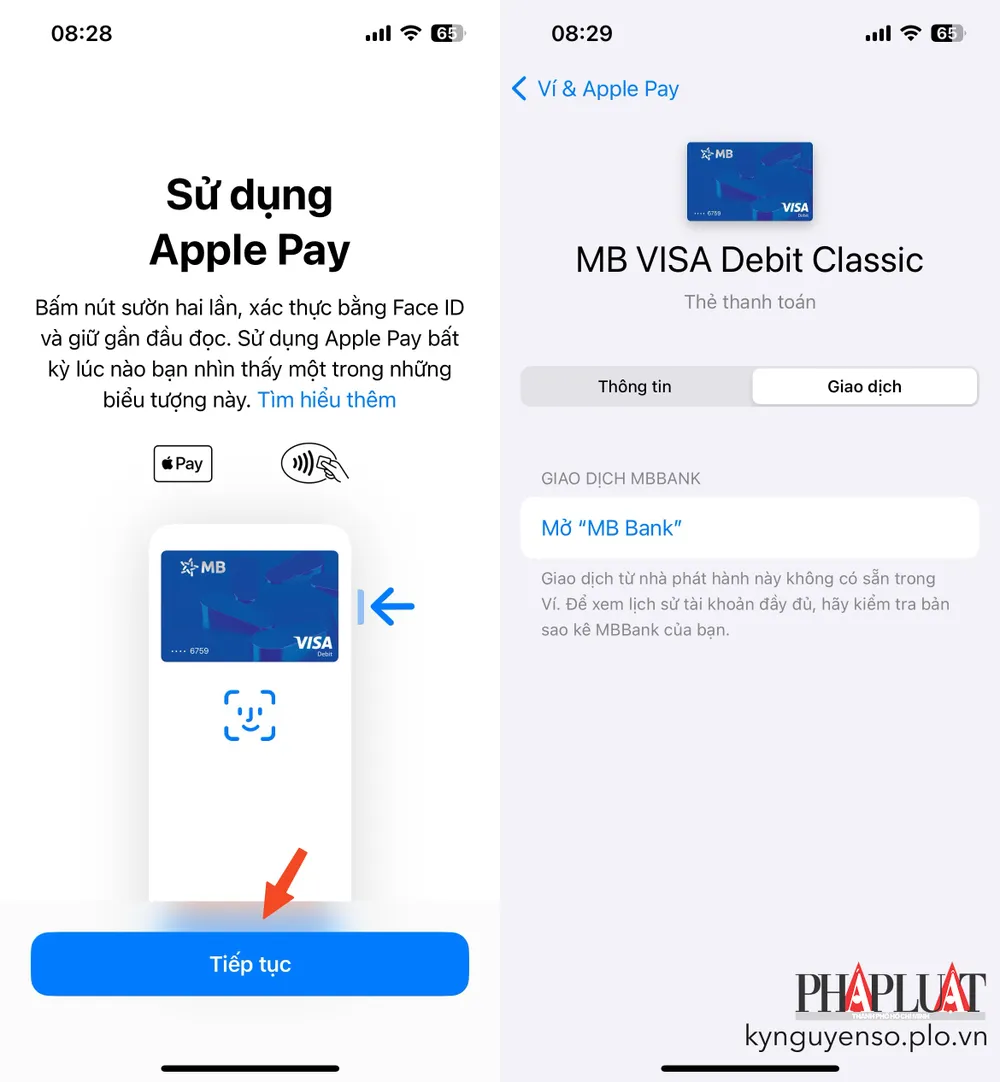 thanh-toan-hoa-don-bang-apple-pay-tren-iphone Sử dụng Apple Pay trên iPhone để thanh toán dịch vụ, hàng hóa, không cần mang theo thẻ vật lý. Ảnh: MINH HOÀNG