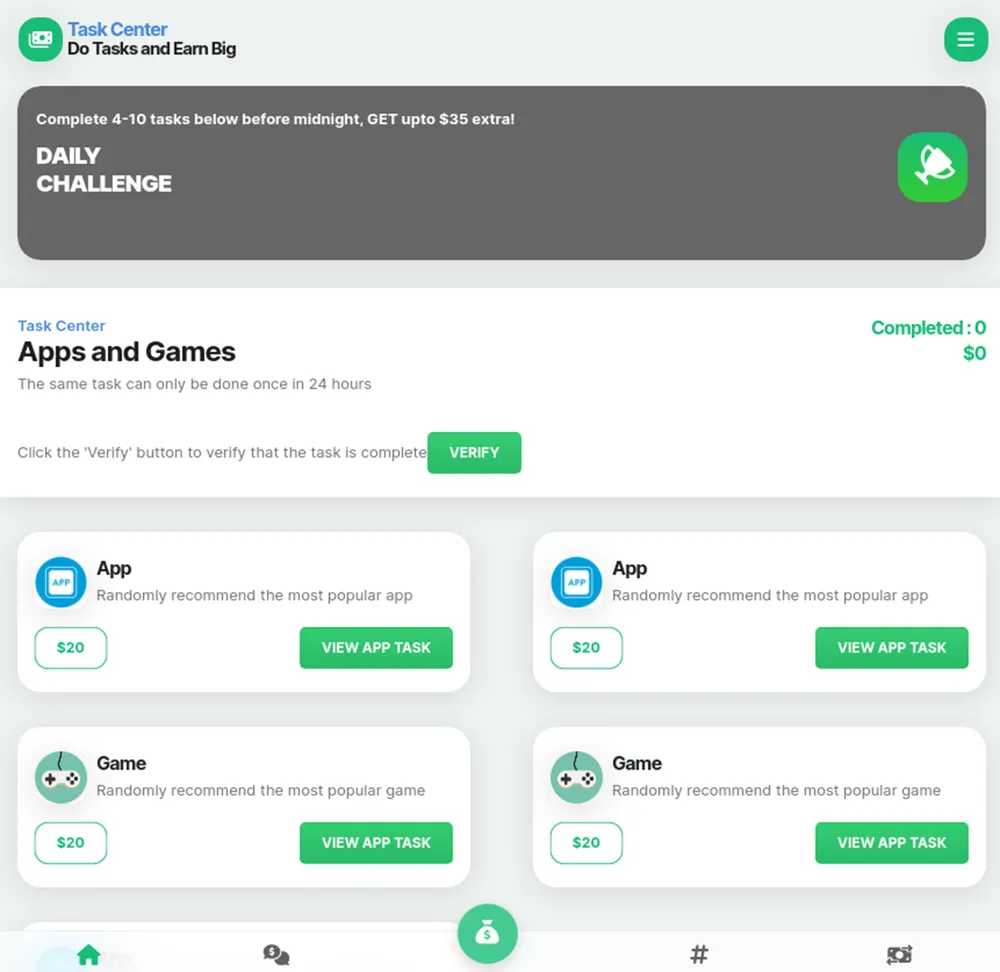 Kẻ gian yêu cầu bạn làm các nhiệm vụ đơn giản để nhận tiền. Ảnh: Kaspersky
