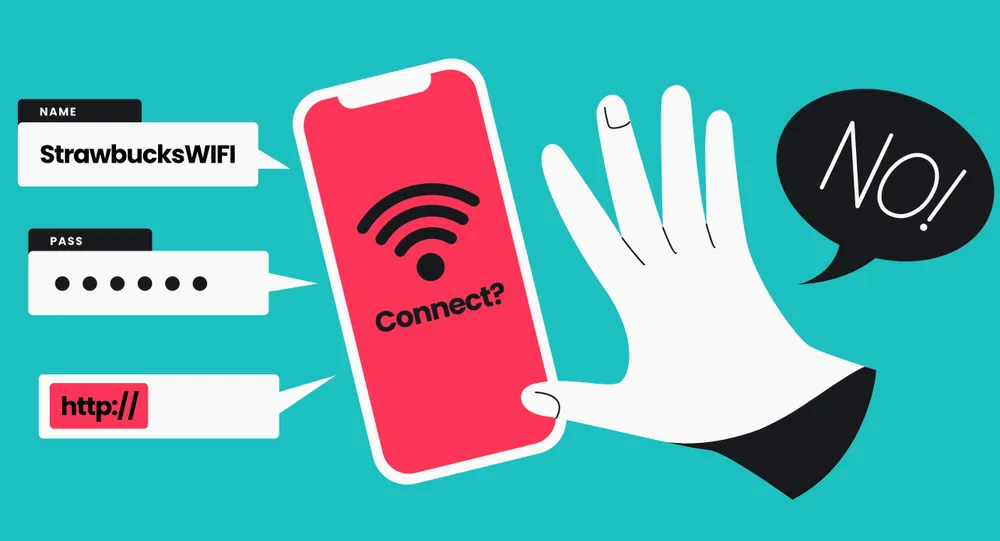 Hạn chế kết nối WiFi công cộng. Ảnh minh họa