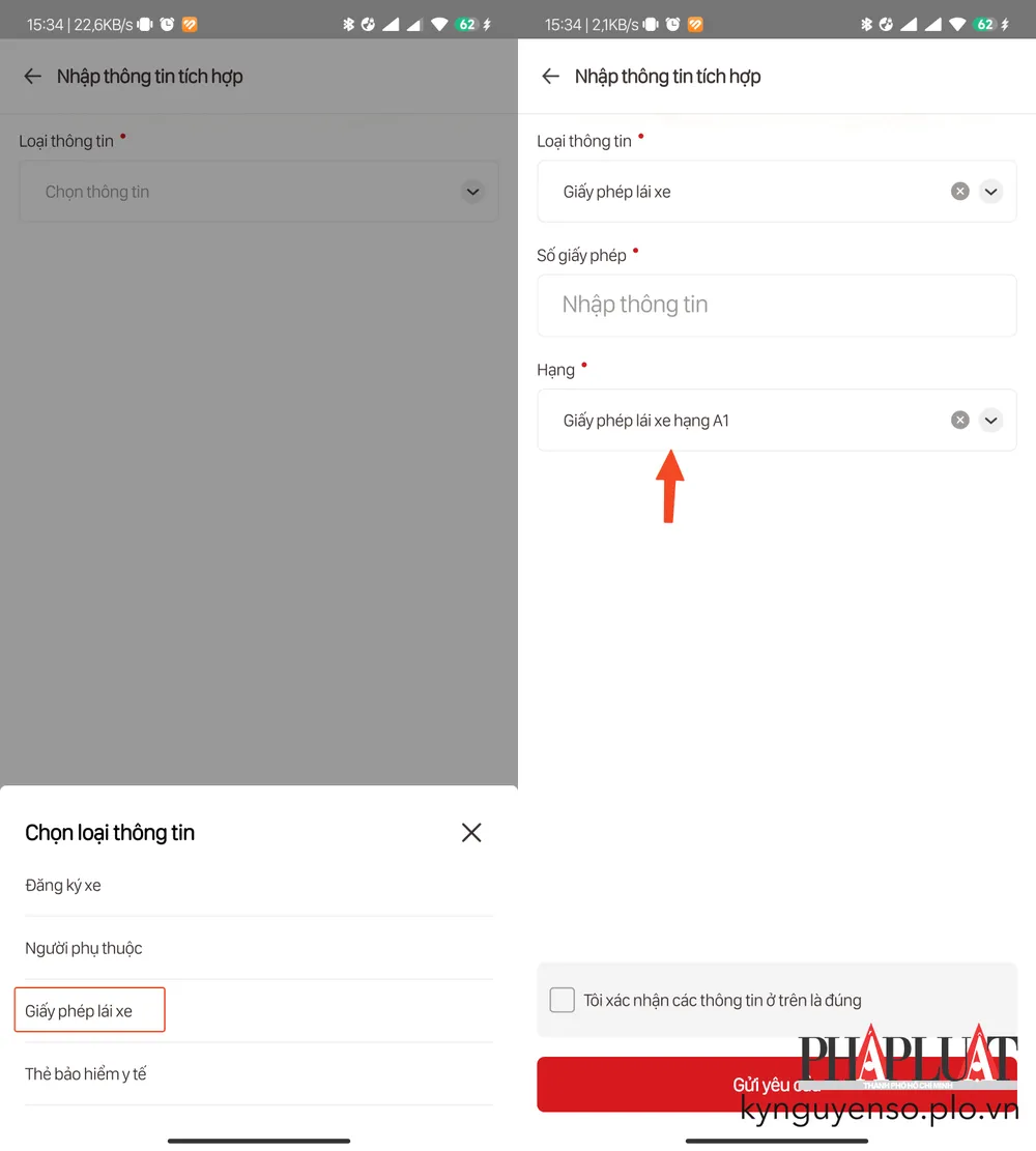 Tích hợp GPLX vào VNeID. Ảnh: MINH HOÀNG