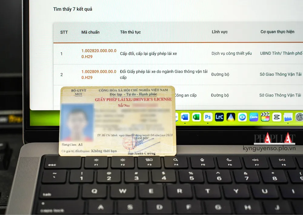 Cách đổi GPLX online mới nhất năm 2023. Ảnh: MINH HOÀNG doi-gplx-truc-tuyen-nam-2023-copy-7002.jpg.jpeg