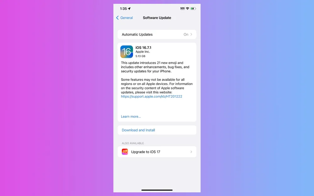 Apple phát hành iOS 16.7.1 và khuyến cáo người dùng cập nhật ngay lập tức. Apple phát hành iOS 16.7.1 và khuyến cáo người dùng cập nhật ngay lập tức.