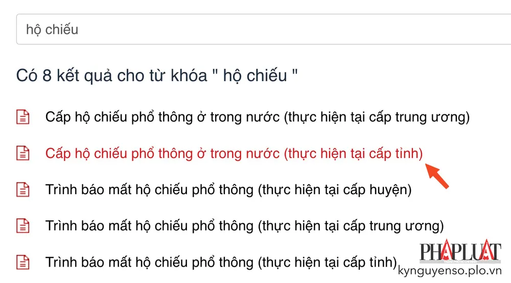 Chọn dịch vụ cấp hộ chiếu phổ thông ở trong nước. Ảnh: MINH HOÀNG Chọn dịch vụ cấp hộ chiếu phổ thông ở trong nước. Ảnh: MINH HOÀNG