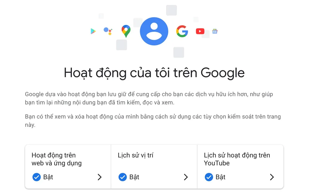 Kiểm tra tình trạng hoạt động của tài khoản Google. Ảnh: TIỂU MINH