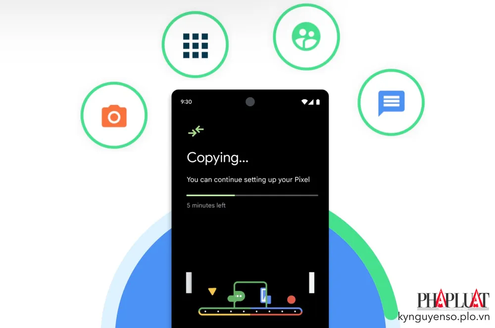 Google cũng hỗ trợ người dùng chuyển dữ liệu từ iPhone sang Android. Ảnh: TIỂU MINH