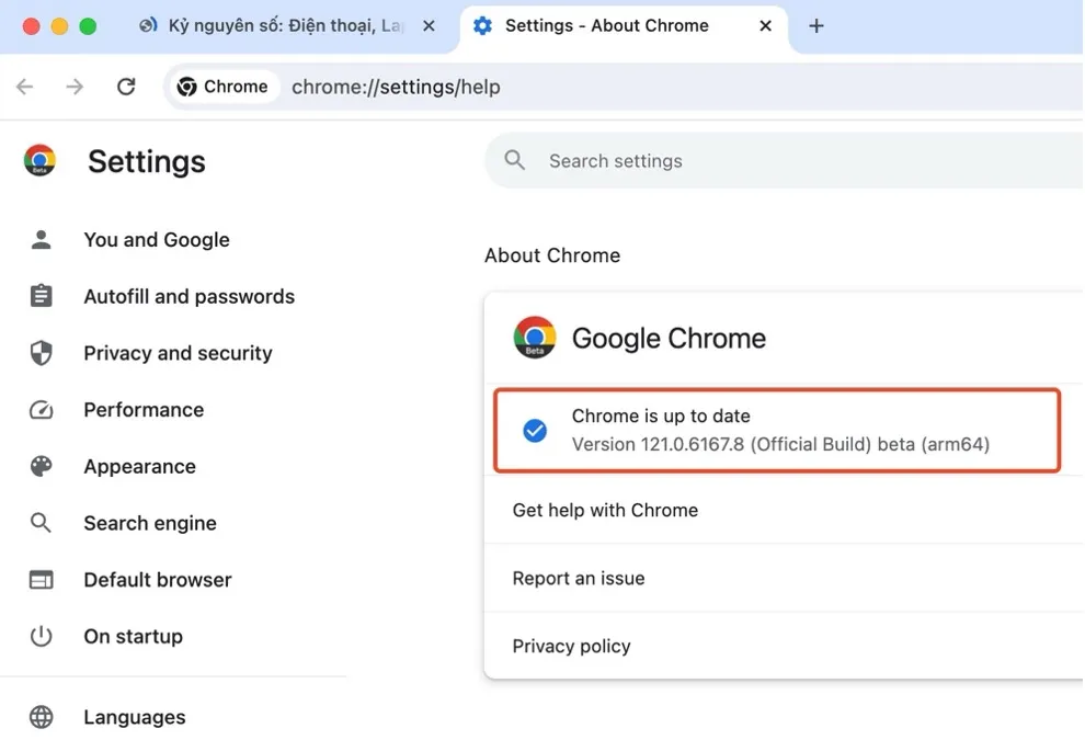 Tin công nghệ 11-12: Google phát hành phiên bản Chrome 121 beta với nhiều tính năng AI. Ảnh: TIỂU MINH