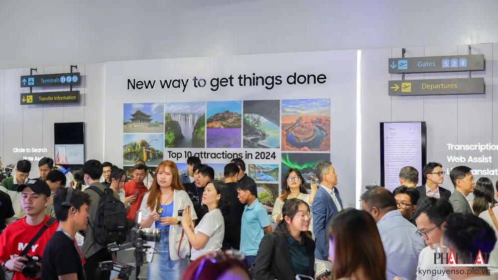 Samsung Galaxy S24 Ultra ra mắt tại Việt Nam. Ảnh: TIỂU MINH