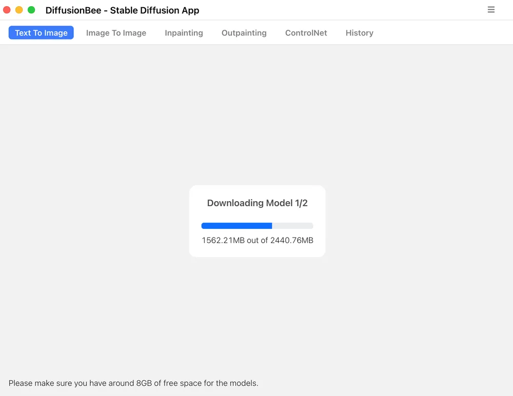 Tin công nghệ 5-4: DiffusionBee sẽ tải các model về máy để bạn có thể sử dụng khi không có mạng. Ảnh: TIỂU MINH