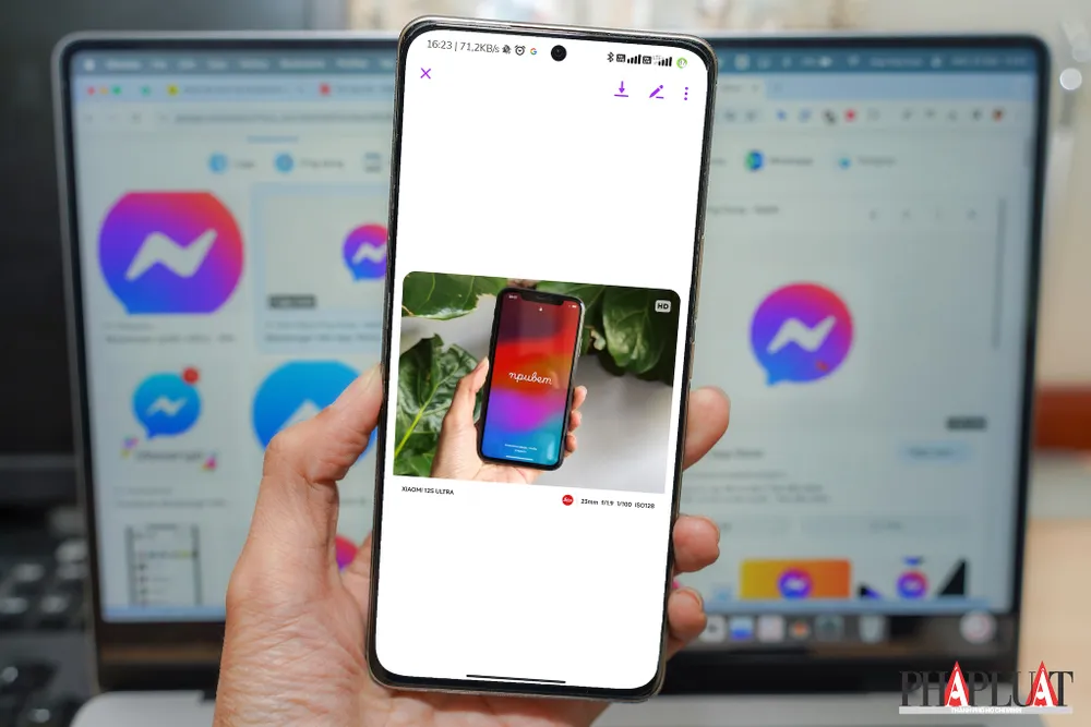 Người dùng hiện đã có thể gửi ảnh chất lượng cao trên Messenger, gửi tệp dung lượng lớn dễ dàng. Ảnh: MINH HOÀNG
