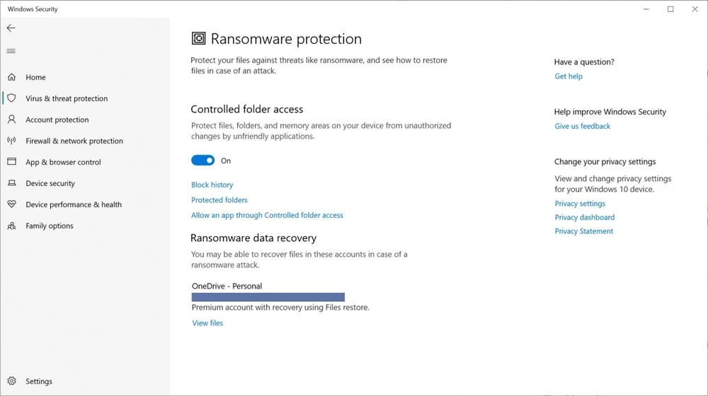Sao lưu dữ liệu cá nhân lên OneDrive để hạn chế mã độc tống tiền. Ảnh: PC World Sao lưu dữ liệu cá nhân lên OneDrive để hạn chế mã độc tống tiền. Ảnh: PC World