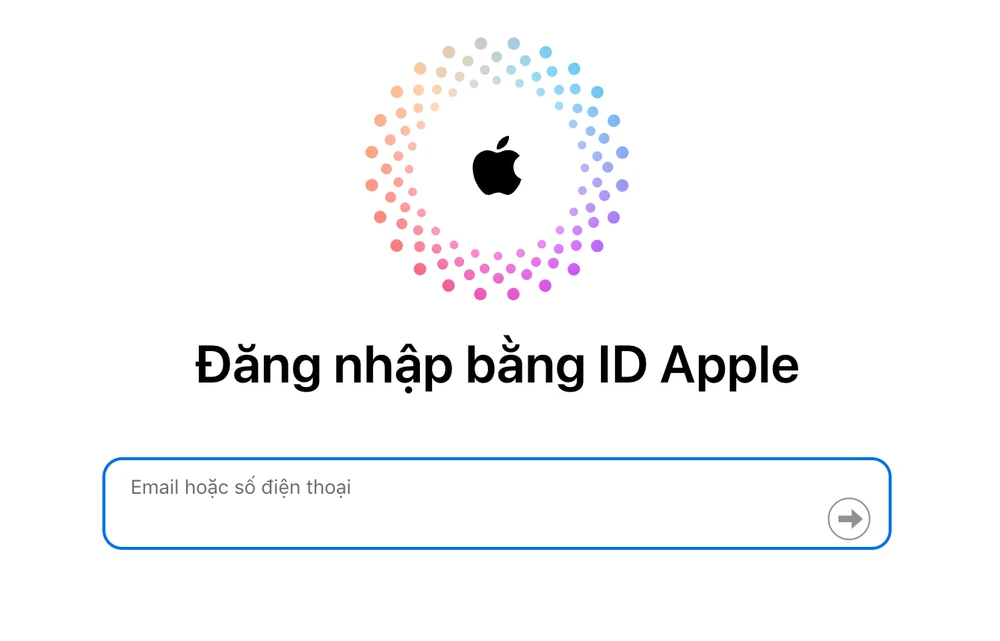 Tài khoản Apple ID của nhiều người bị đăng xuất. Ảnh chụp màn hình Tài khoản Apple ID của nhiều người bị đăng xuất. Ảnh chụp màn hình