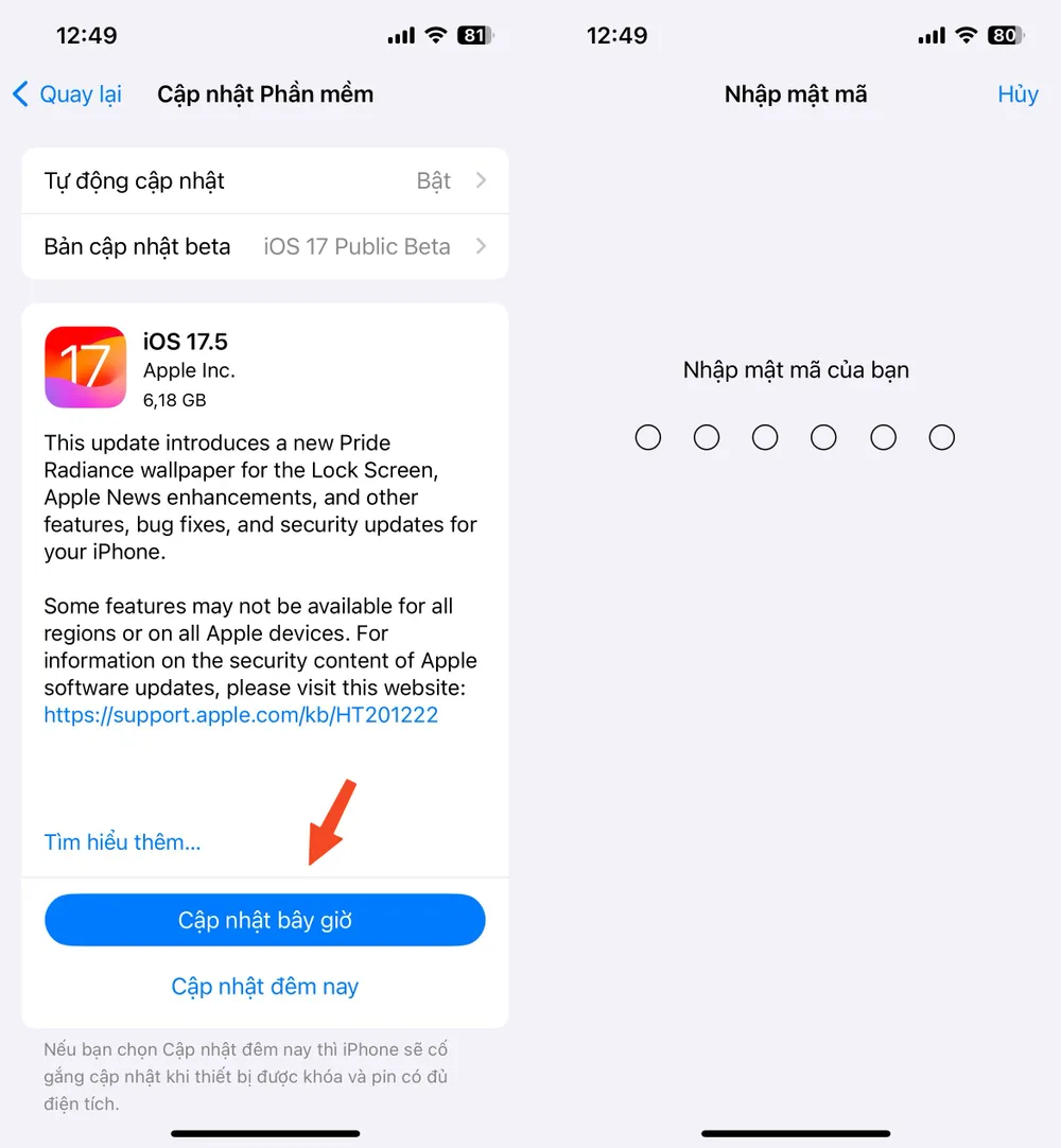 Người dùng iPhone nên cập nhật iOS 17.5 để hạn chế bị theo dõi. Ảnh: MINH HOÀNG Người dùng iPhone nên cập nhật iOS 17.5 để hạn chế bị theo dõi. Ảnh: MINH HOÀNG