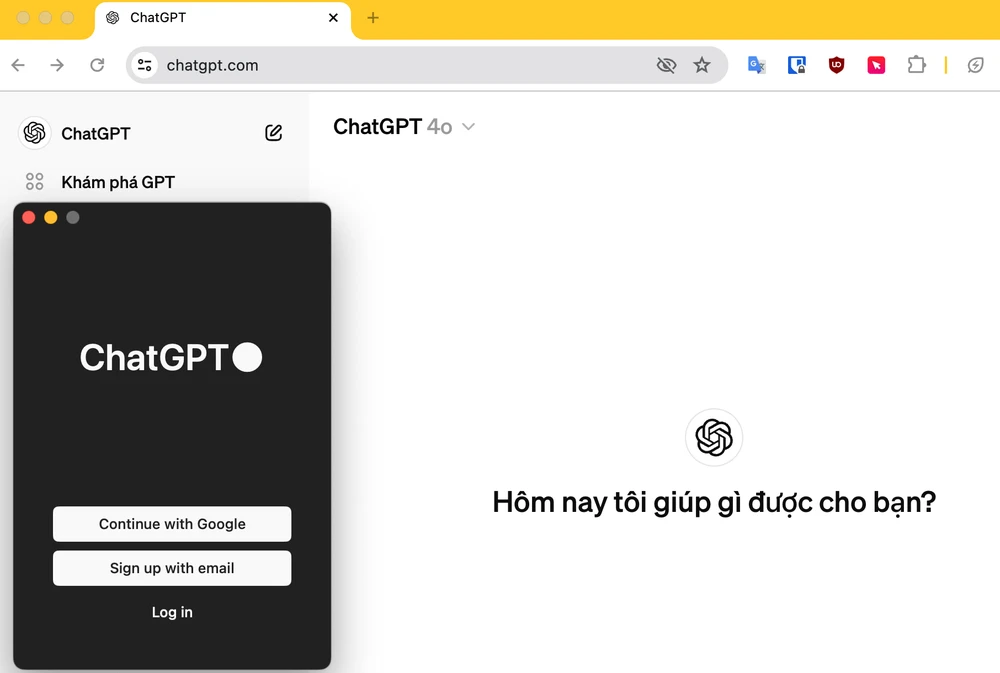 Tin công nghệ 14-5: OpenAI ra mắt ứng dụng ChatGPT cho máy Mac. Ảnh: TIỂU MINH Tin công nghệ 14-5: OpenAI ra mắt ứng dụng ChatGPT cho máy Mac. Ảnh: TIỂU MINH