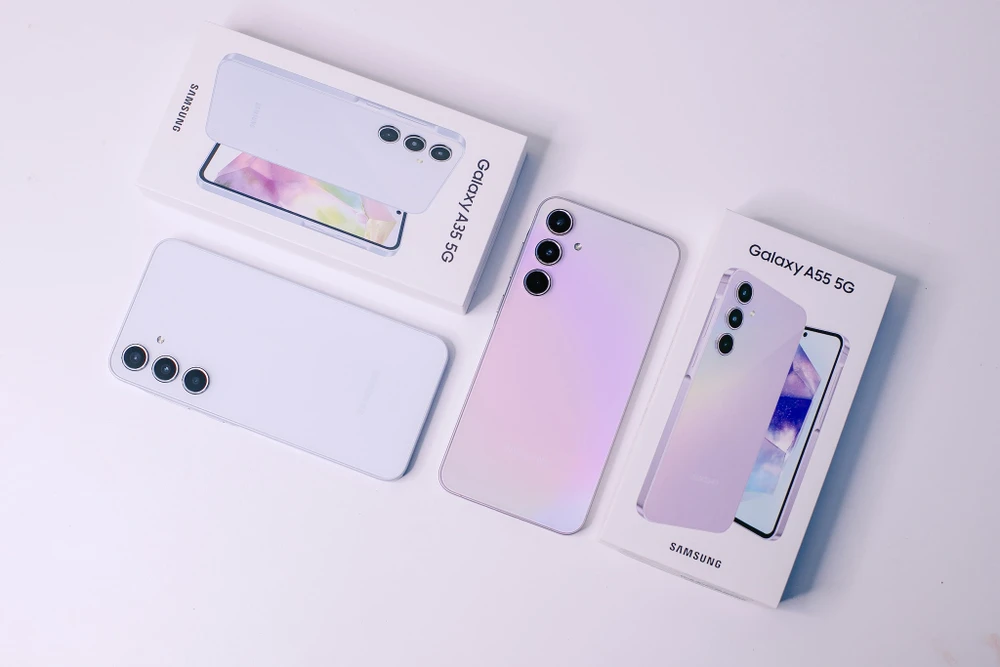 Samsung Galaxy A55 gây ấn tượng với màu sắc cá tính, hiệu năng tốt, phù hợp với giới trẻ.