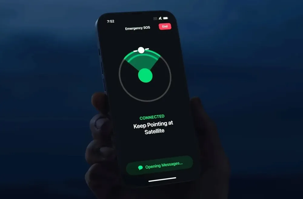 Tính năng SOS khẩn cấp qua vệ tinh đã cứu sống được nhiều người. Ảnh: Apple Tính năng SOS khẩn cấp qua vệ tinh đã cứu sống được nhiều người. Ảnh: Apple